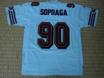 Jerseys Factory Cheap 49ers Isaac Sopoaga #90 Stitched White NFL