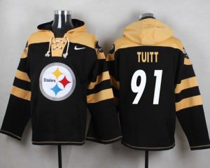 Jerseys Factory Cheap Nike Steelers #91 Stephon Tuitt Black Play
