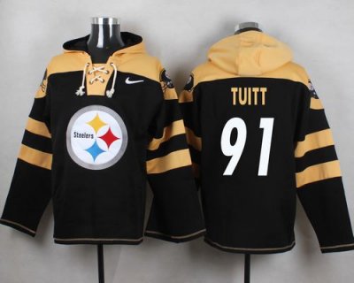 Jerseys Factory Cheap Nike Steelers #91 Stephon Tuitt Black Play