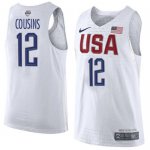 Jerseys Factory Cheap Nike Team USA #12 DeMarcus Cousins White 2