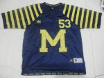 Jerseys Factory Cheap Wolverines #53 Michigan Blue Under The Lig