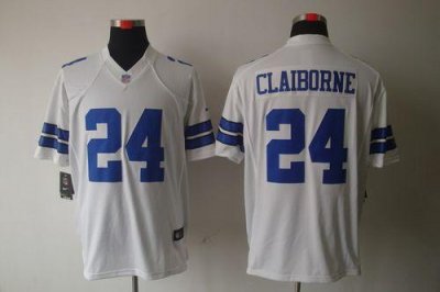 Jerseys Factory Cheap Nike Cowboys #24 Morris Claiborne White Me