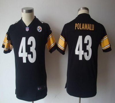 Jerseys Factory Cheap Nike Steelers #43 Troy Polamalu Black Team