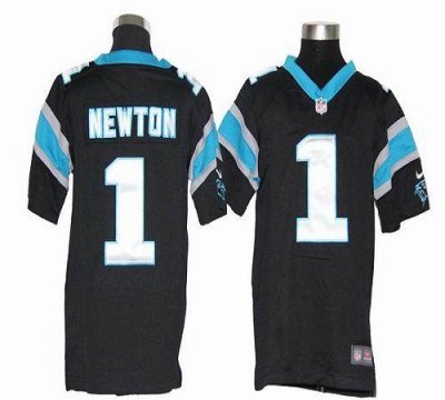 Jerseys Factory Cheap Nike Panthers #1 Cam Newton Black Team Col