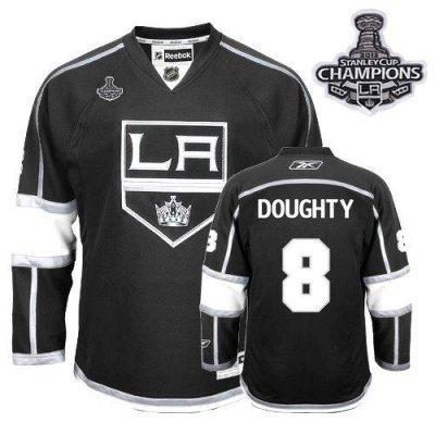 Jerseys Factory Cheap Kings #8 Drew Doughty 2012 Stanley Cup Cha