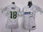 Jerseys Factory Cheap Nike Seahawks #18 Sidney Rice Zebra Women'