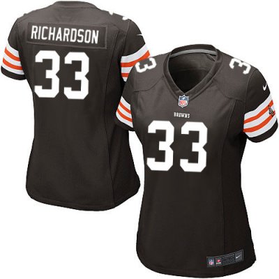 Jerseys Factory Cheap Nike Browns #33 Trent Richardson Brown Tea