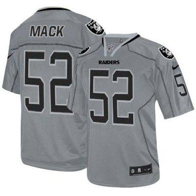 Jerseys Factory Cheap Nike Raiders #52 Khalil Mack Lights Out Gr