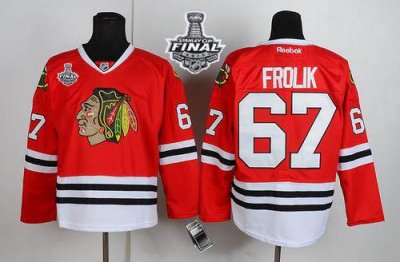 Jerseys Factory Cheap Blackhawks #67 Michael Frolik Red With Sta