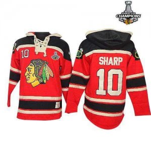 Jerseys Factory Cheap Blackhawks #10 Patrick Sharp Red Sawyer Ho