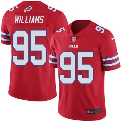 Jerseys Factory Cheap Nike Bills #95 Kyle Williams Red Men's Sti