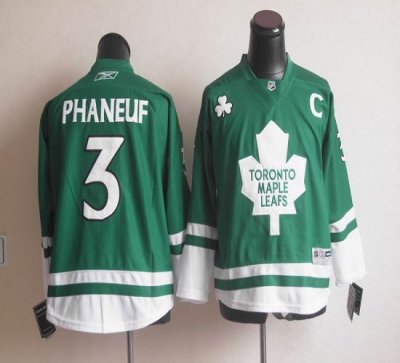 Jerseys Factory Cheap Maple Leafs St Patty's Day #3 Dion Phaneuf