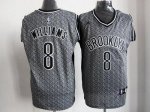 Jerseys Factory Cheap Nets #8 Deron Williams Grey Static Fashion