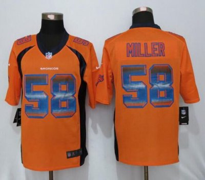 Jerseys Factory Cheap Nike Broncos #58 Von Miller Orange Team Co