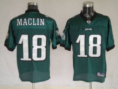 Jerseys Factory Cheap Eagles #18 Jeremy Maclin Green Embroidered