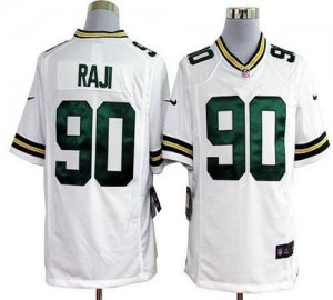 Jerseys Factory Cheap Nike Packers #90 B.J. Raji White Men's Emb