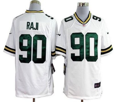 Jerseys Factory Cheap Nike Packers #90 B.J. Raji White Men's Emb