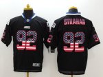 Jerseys Factory Cheap Nike Giants #92 Michael Strahan Black Men'