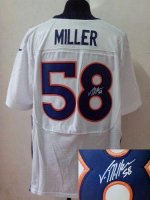 Jerseys Factory Cheap Nike Broncos #58 Von Miller White Men's Em