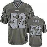 Jerseys Factory Cheap Nike Raiders #52 Khalil Mack Grey Men's St
