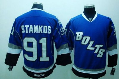 Jerseys Factory Cheap Lightning #91 Steven Stamkos Embroidered B
