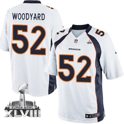 Jerseys Factory Cheap Nike Broncos #52 Wesley Woodyard White Sup