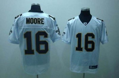 Jerseys Factory Cheap Saints #16 Lance Moore White Embroidered Y
