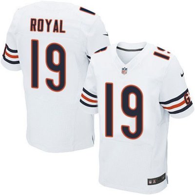Jerseys Factory Cheap Nike Bears #19 Eddie Royal White Men's Sti
