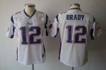 Jerseys Factory Cheap Patriots #12 Tom Brady White Women's Team