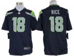 Jerseys Factory Cheap Nike Seahawks #18 Sidney Rice Steel Blue T