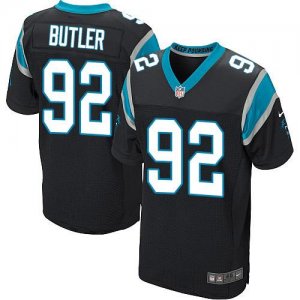 Jerseys Factory Cheap Nike Panthers #92 Vernon Butler Black Team