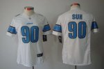 Jerseys Factory Cheap Nike Lions #90 Ndamukong Suh White Women's