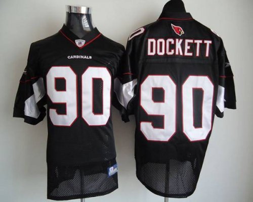 Jerseys Factory Cheap Cardinals #90 Darnell Dockett Black Stitch