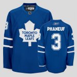 Jerseys Factory Cheap Maple Leafs #3 Dion Phaneuf Embroidered Bl