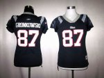 Jerseys Factory Cheap Patriots #87 Rob Gronkowski Blue Women's F