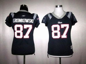 Jerseys Factory Cheap Patriots #87 Rob Gronkowski Blue Women's F