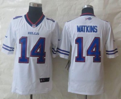 Jerseys Factory Cheap Nike Bills #14 Sammy Watkins White Men's S