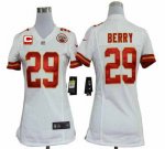 Jerseys Factory Cheap Nike Chiefs #29 Eric Berry White With C Pa
