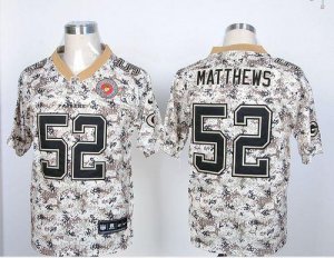 Jerseys Factory Cheap Nike Packers #52 Clay Matthews Camo USMC M