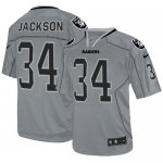 Jerseys Factory Cheap Nike Raiders #34 Bo Jackson Lights Out Gre