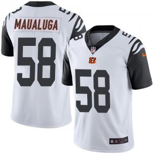 Jerseys Factory Cheap Nike Bengals #58 Rey Maualuga White Men's