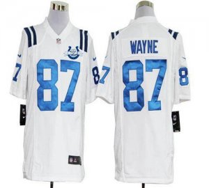 Jerseys Factory Cheap Nike Colts #87 Reggie Wayne White With 30T
