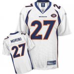 Jerseys Factory Cheap Broncos #27 Knowshon Moreno White Team 50t