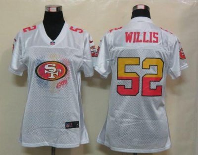 Jerseys Factory Cheap Nike 49ers #52 Patrick Willis White Women'