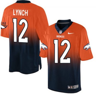 Jerseys Factory Cheap Nike Broncos #12 Paxton Lynch Orange/Navy