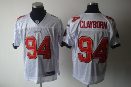 Jerseys Factory Cheap Buccaneers #94 Adrian Clayborn White Stitc