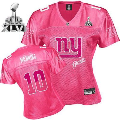 Jerseys Factory Cheap Giants #10 Eli Manning Pink 2011 Women's F