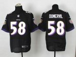 Jerseys Factory Cheap Nike Ravens #58 Elvis Dumervil Black Alter