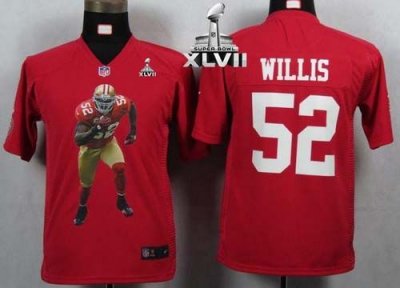 Jerseys Factory Cheap Nike 49ers #52 Patrick Willis Red Team Col