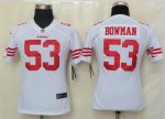 Jerseys Factory Cheap Nike 49ers #53 NaVorro Bowman White Women'
